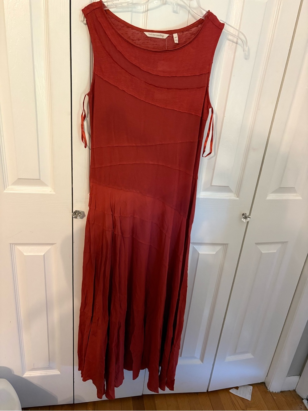 Soft Surroundings Terracotta Sleeveless Maxi Dress